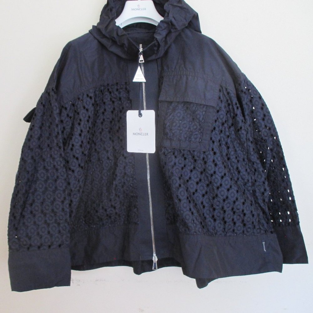 Moncler Obsidienne Giubbotto Hooded Jacket Size 2 NWT